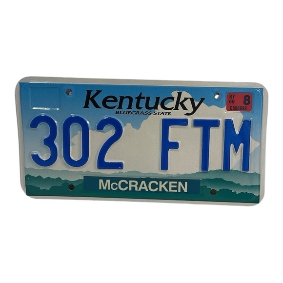 Other - Kentucky License Plate with Blue Accents